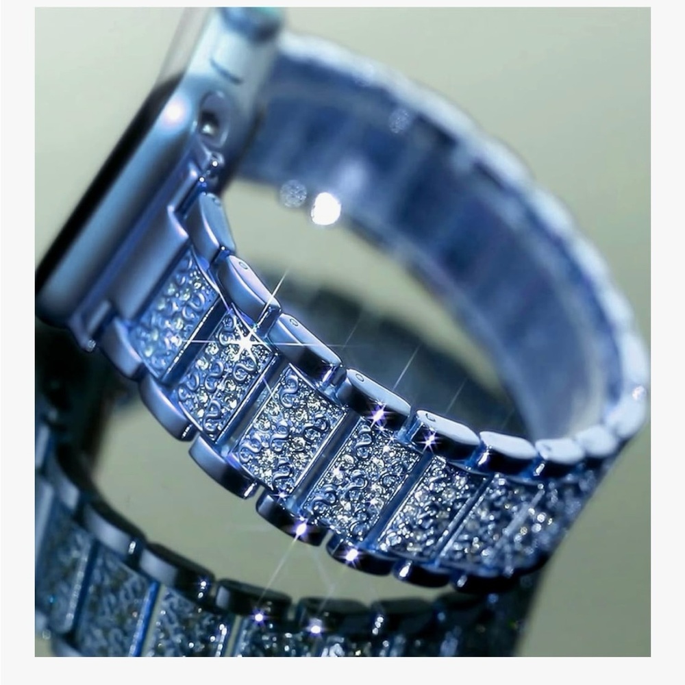 Silver Crystal Bracelet Watch